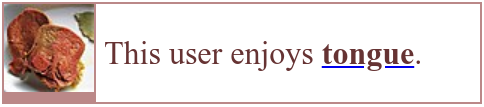 This user enjoys '"`UNIQ--templatestyles-00000001-QINU`"'tongue.